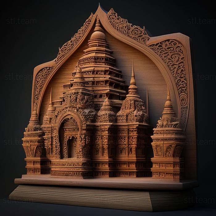 3D модель Зигон в Мьянме (STL)
